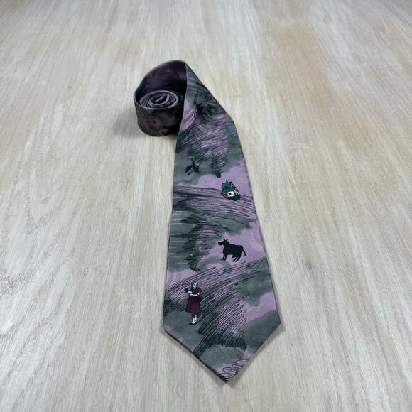 American Film Classics Wizard of Oz 1992 Silk Men's Neck Tie Dorthy Tornado - Picture 13 of 13